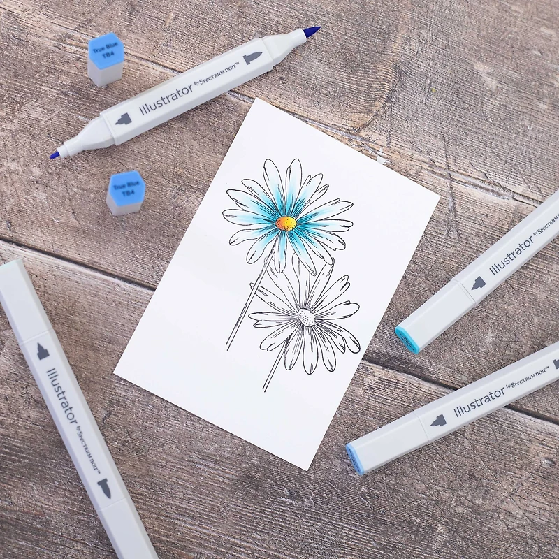 Spectrum Noir™ Illustrator Aquatic Dual-Tip Brush Markers