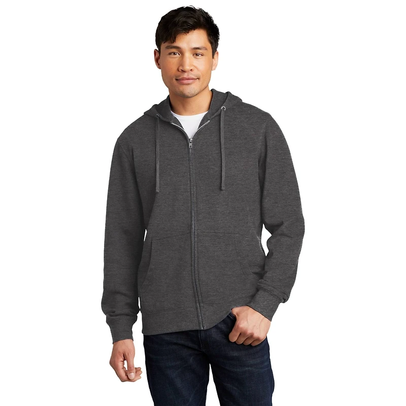 District® V.I.T.™ Heathered Fleece Full-Zip Hoodie