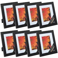 8 Pack: Black 5" x 7" Gallery Frame with Double Mat by Studio Décor®