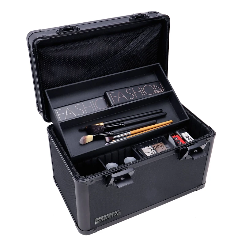 Vaultz Black Tactical Divided Storage Box