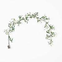 6.5ft. Pre-Lit LED Green Olive Leaf Garland