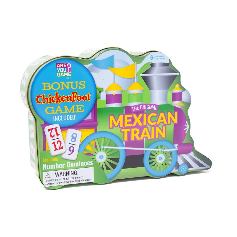 The Original Mexican Train Featuring Number Dominoes - Bonus Chickenfoot Game Included