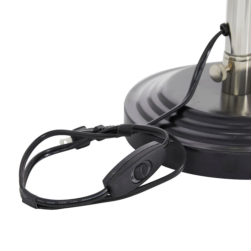 34" Black Metal Industrial Table Lamp