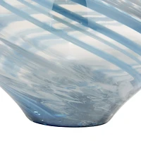Blue Contemporary Glass Vase Set