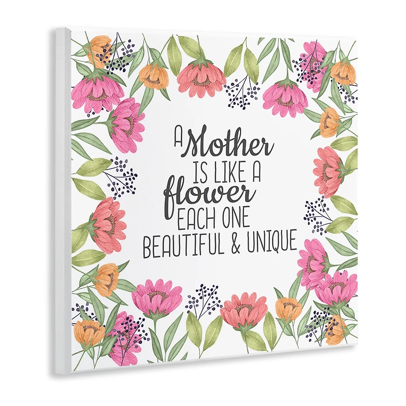 Stupell Industries Mom Beautiful & Unique Wall Plaque Art