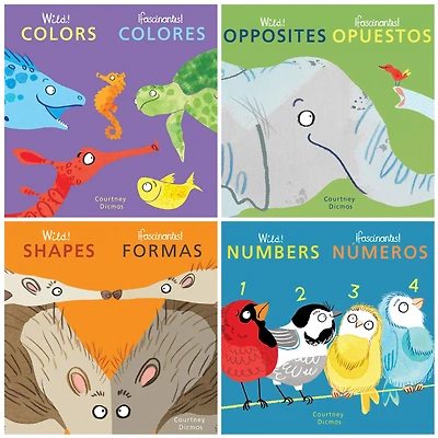 Child's Play Wild! Concepts Bilingual Board Books, Set of 4