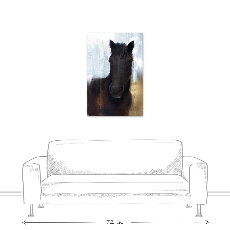 Dark Horse 24" x 36" Canvas Wall Art