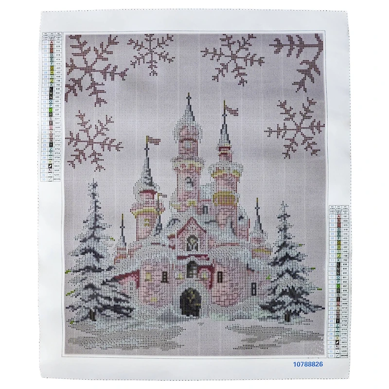 16" x 20" Pink Castle Diamond Art Kit by Make Market®