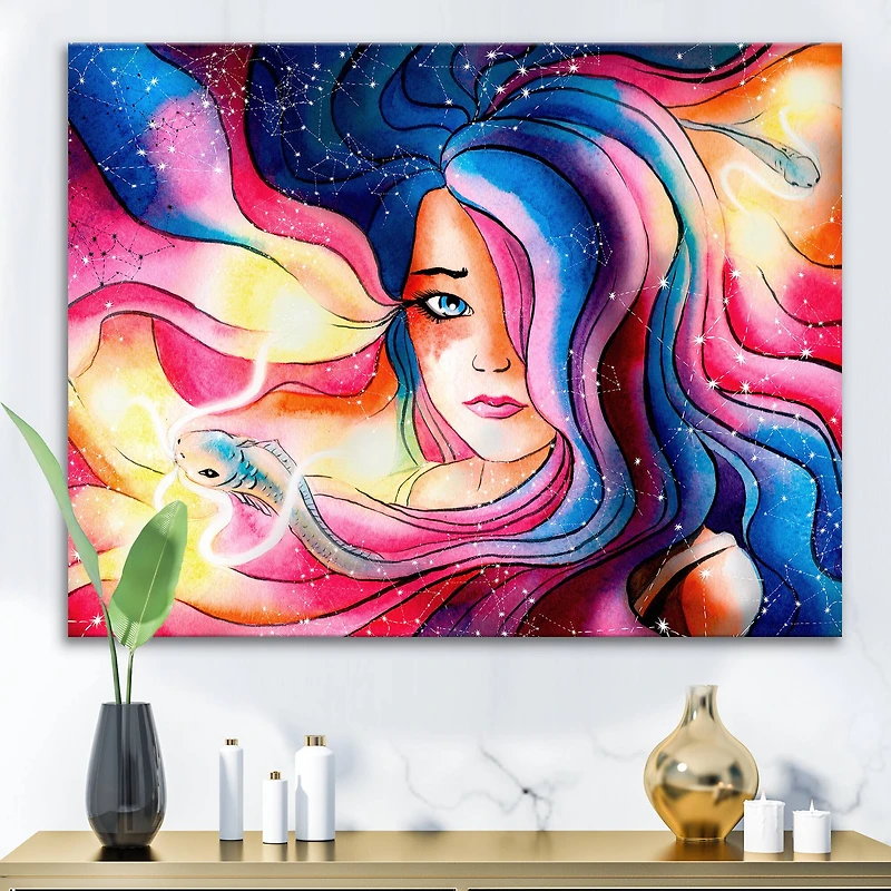 Designart - The Girl With The Glowing Hair