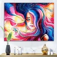 Designart - The Girl With The Glowing Hair