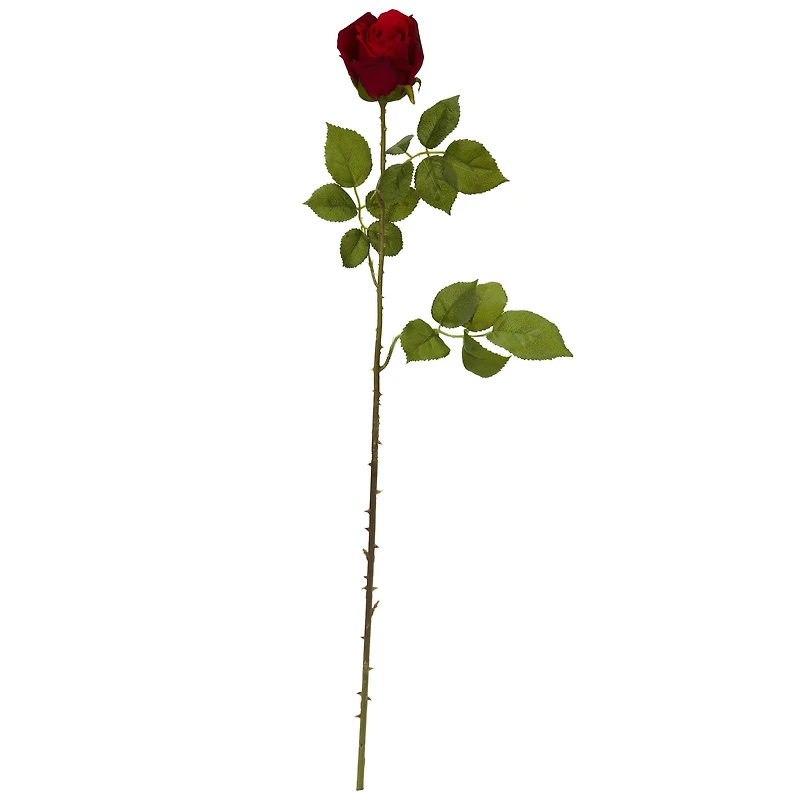 Elegant Red Rose Bud Stem, 6ct.