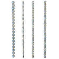 12 Packs: 4 ct. (48 total) Sapphire Silverite Round Glass Beads by Bead Landing™