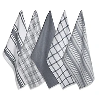 DII® Gray Woven Dishtowels Set
