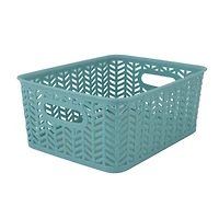 Simplify Small Herringbone Storage Basket