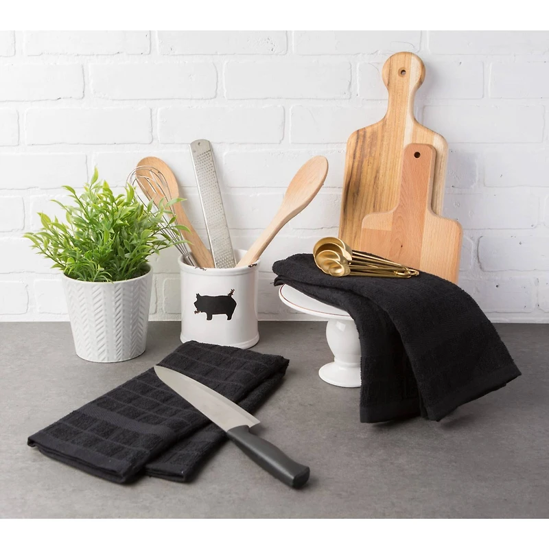 DII® Windowpane Terry Dish Towels