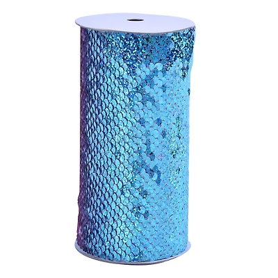 5.375" x 1yd. Mermaid Reversible Sequin Ribbon by Celebrate It