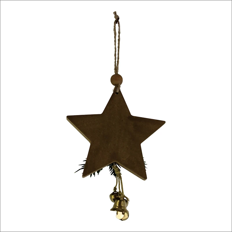 5" Star with Bells & Pine Ornament by Ashland®