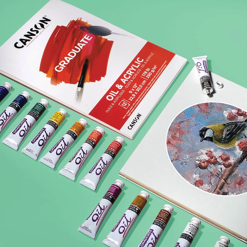 Canson® Graduate Foldover Oil & Acrylic Pad, 9" x 12"