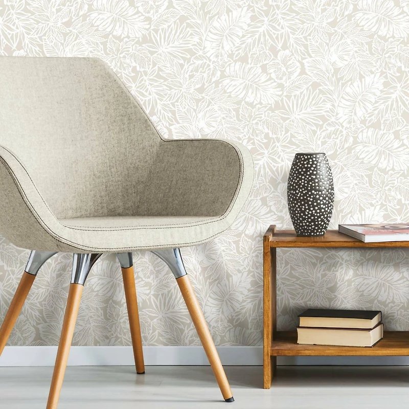 RoomMates Batik Tropical Leaf Peel & Stick Wallpaper