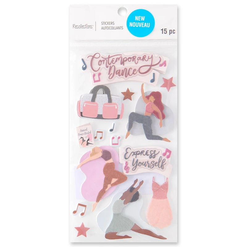 Contemporary Dance Dimensional Stickers by Recollections™
