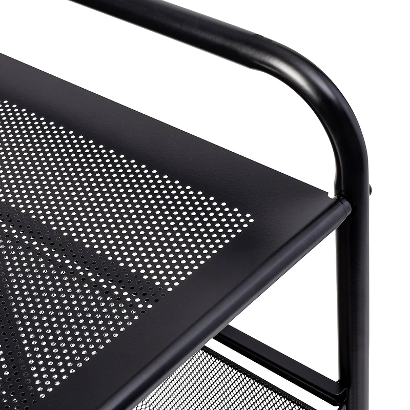 Honey Can Do Black 4-Drawer Rolling Cart