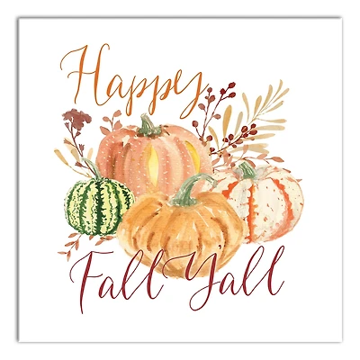 Happy Fall Y'all Canvas Wall Art