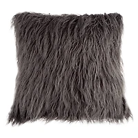 Hastings Home Mongolian Faux Fur Pillow