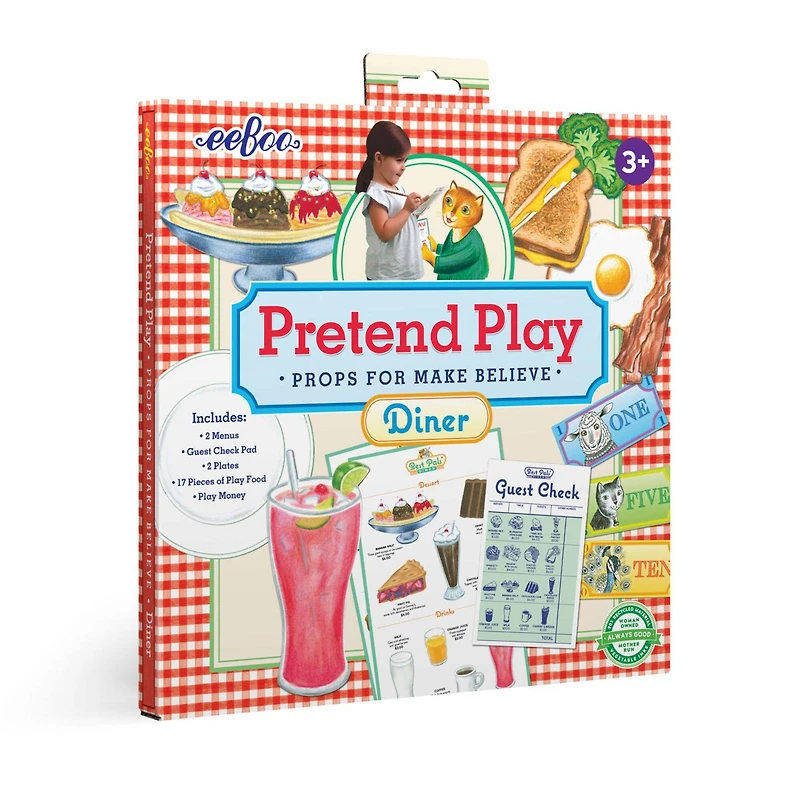 eeBoo Pretend Play Best Pals' Diner Set