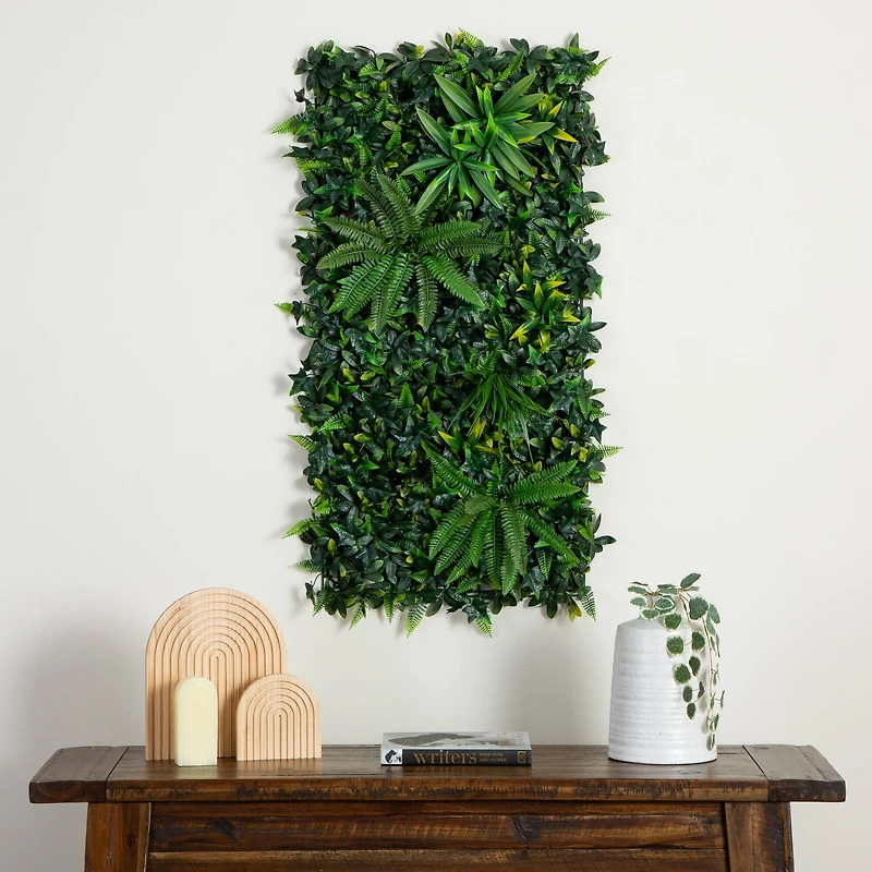 20" x 40" Andean Cloud Forest Artificial Living Wall Panel