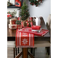 DII® Nordic Snowflake Embroidered Napkin Set, 4ct.