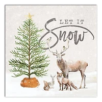 Let It Snow Canvas Wall Art