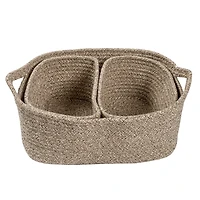 Honey Can Do Champagne Nested Linen Basket Set