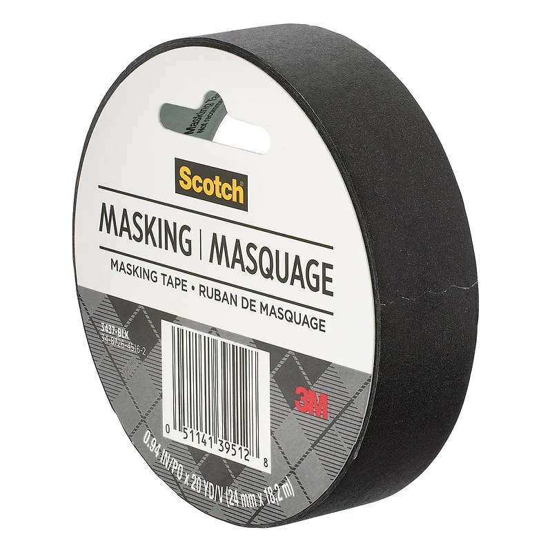 3M Scotch® Expressions Masking Tape, Black