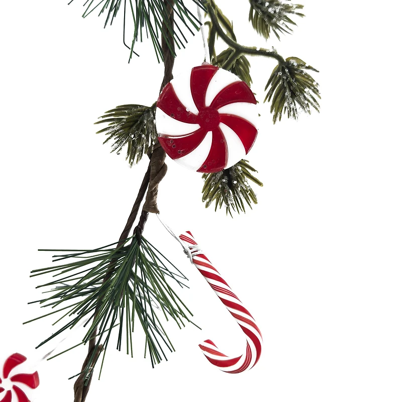 5ft. Peppermint & Pine Coiled Garland by Ashland®