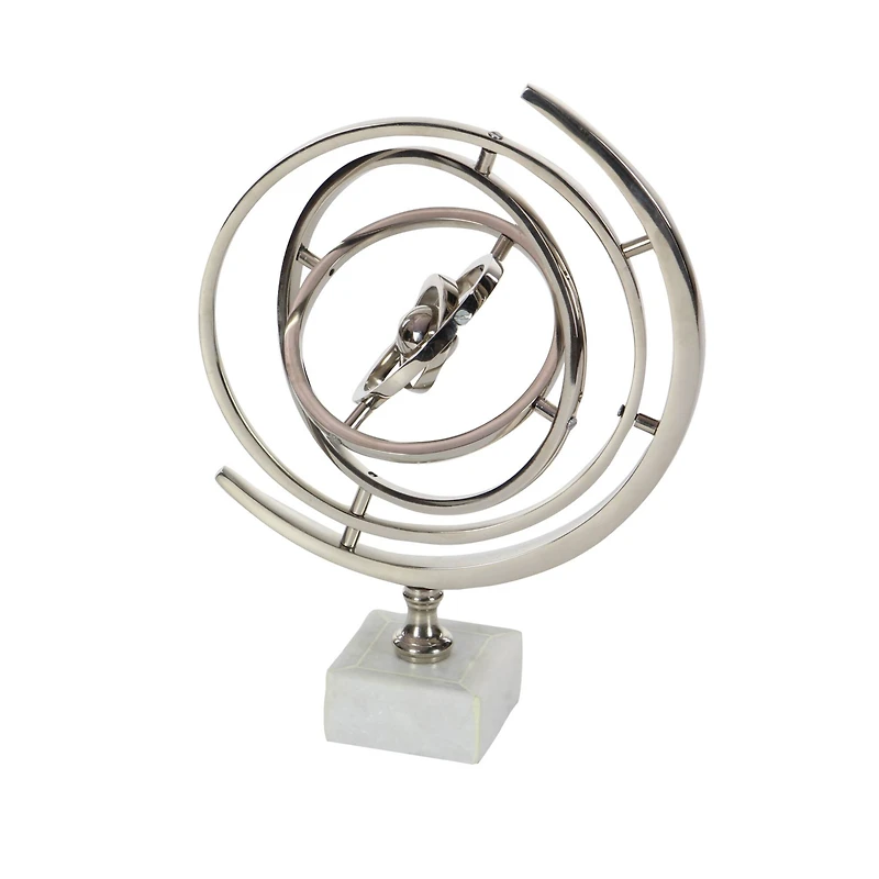 13" Glam Silver Armillary Table Accent