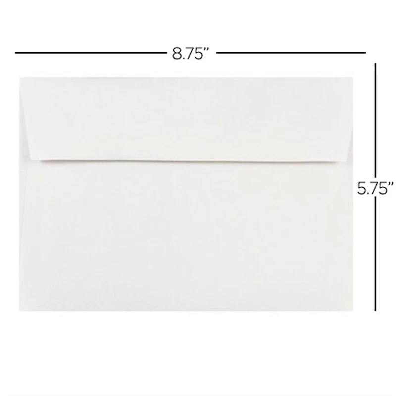 JAM Paper White A9 Invitation Envelopes