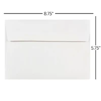 JAM Paper White A9 Invitation Envelopes