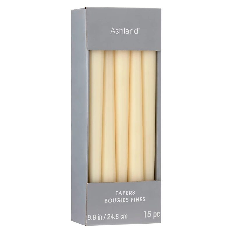 Basic Elements™ Ivory Unscented Taper Party Pack By Ashland®