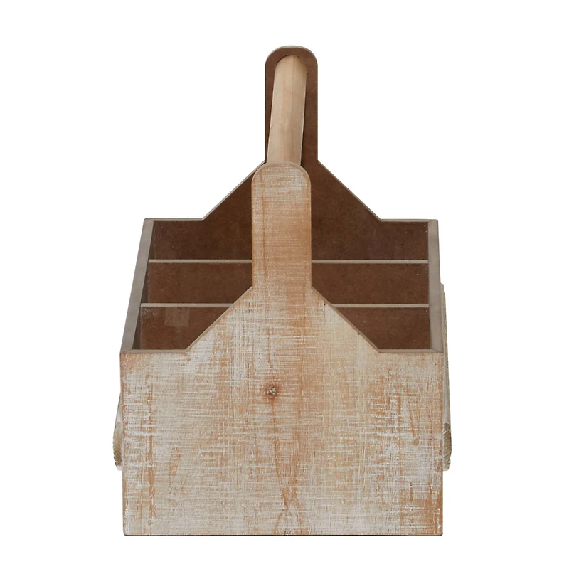 Brown Wood Boho Style Bottle Holder