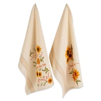 DII® Sunny Sunflowers Dishtowel Set