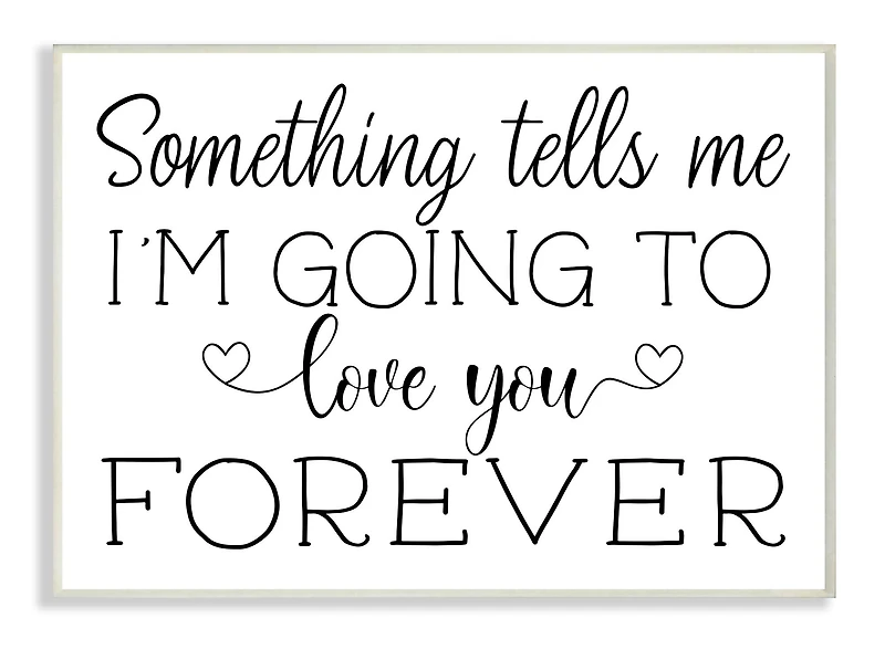 Stupell Industries Love You Forever Quote Wall Plaque