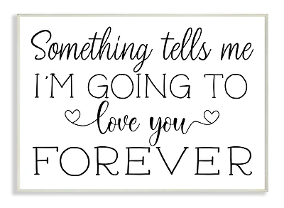 Stupell Industries Love You Forever Quote Wall Plaque