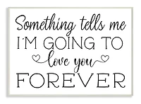 Stupell Industries Love You Forever Quote Wall Plaque
