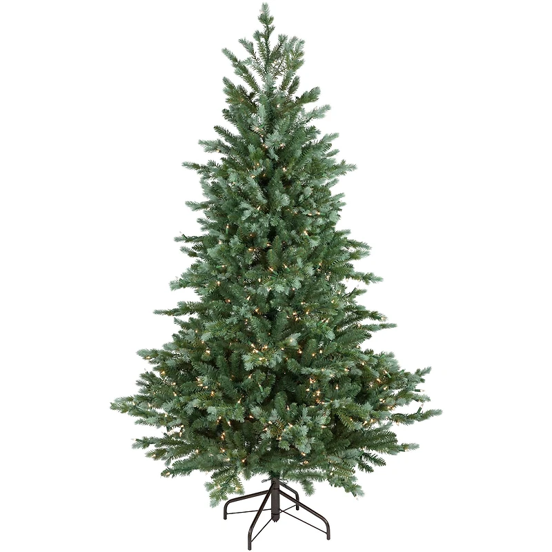 6ft. Pre-Lit Blue Spruce Medium Artificial Christmas Tree, Clear Lights