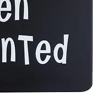 Black MDF Modern Farmhouse Wall Decor, 10" x 24" x 1"