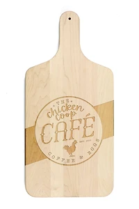 Chicken Coop Café Maple Paddle Cutting Board