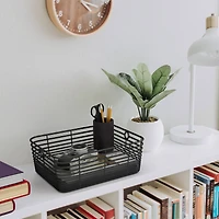 Curver® Aria Medium Black Decorative Basket