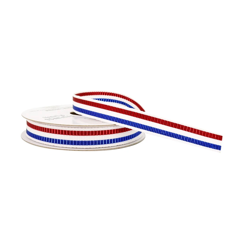 3/8" x 7yd. Metallic Stripes Ribbon by Celebrate It®