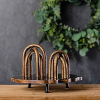 Modern Metal Arches Sculptures Set