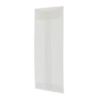 JAM Paper 5" x 11.5" Translucent Clear Vellum Envelopes, 25ct.